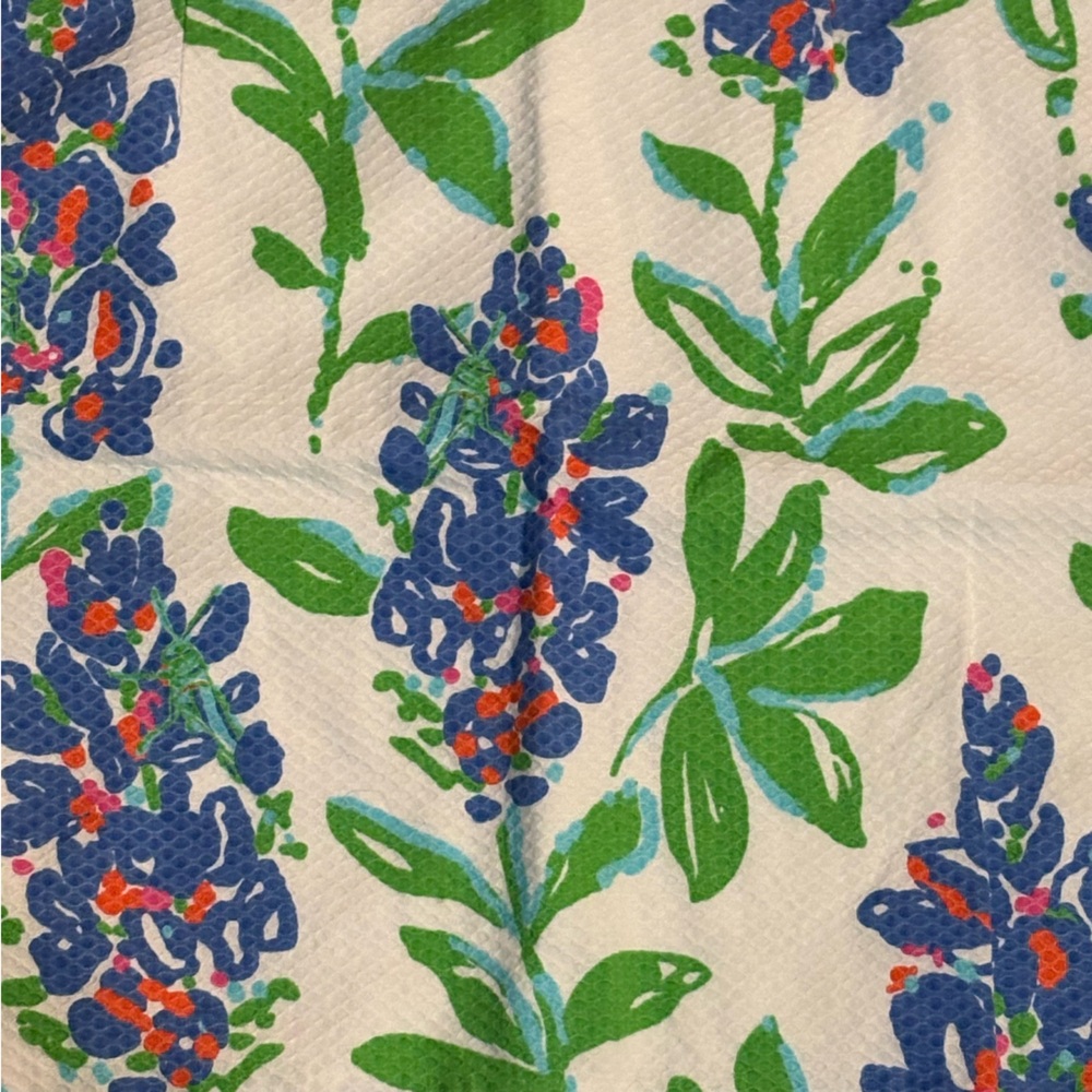 Lilly Pulitzer Women’s Lynnie Honeycomb Pique Mini Skirt Size 10 Floral - Picture 2 of 8